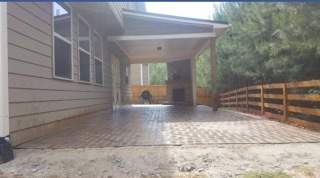 Custom wood privacy fence with gate Georgia