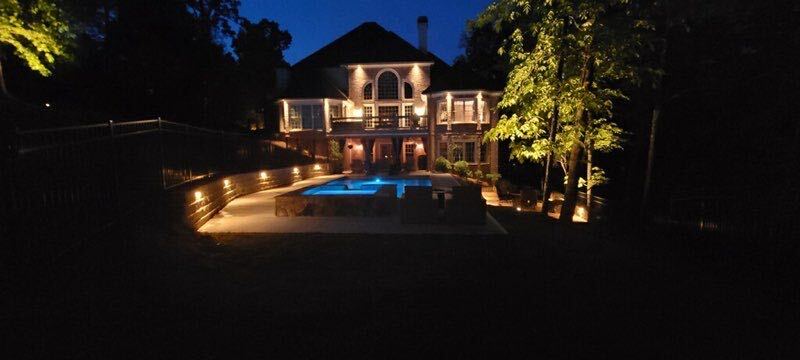 Pool night lighting Georgia